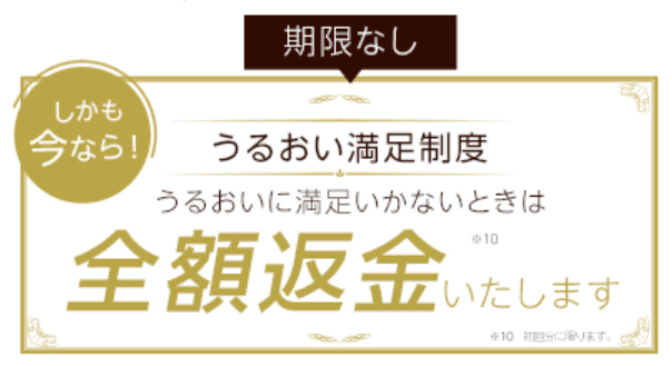 全額返金保証